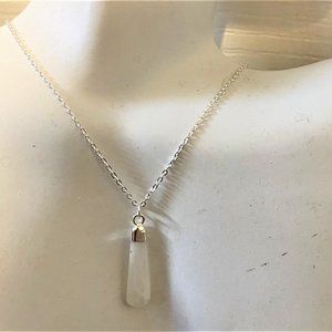 Natural Rainbow Moonstone Necklace #1392